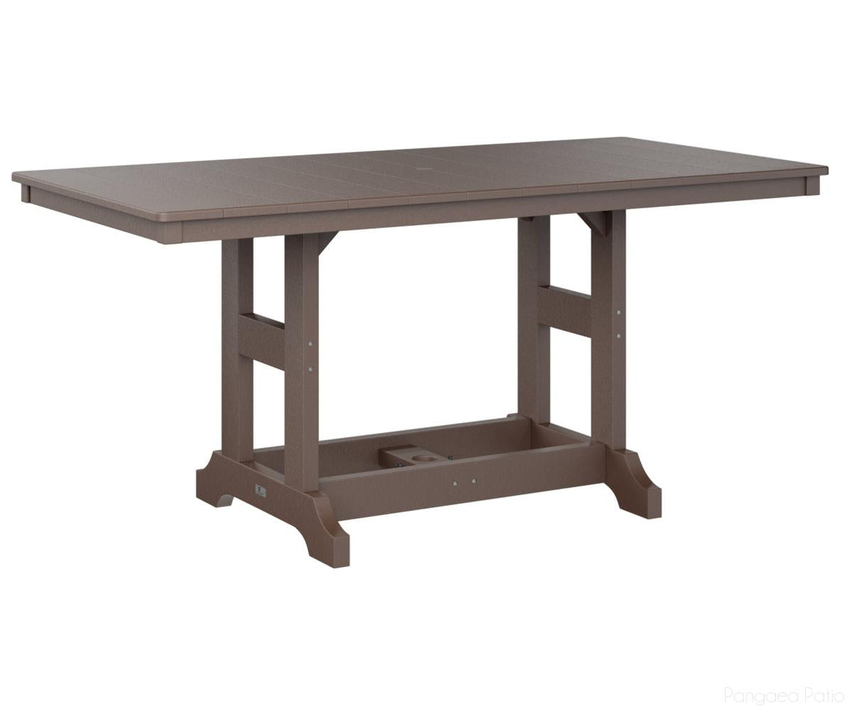 BGGCRT3366CCB-Berlin Gardens-Garden Classic 33" x 66" Rectangular Table - Counter Height-Chocolate Brown BG-Pangaea Patio