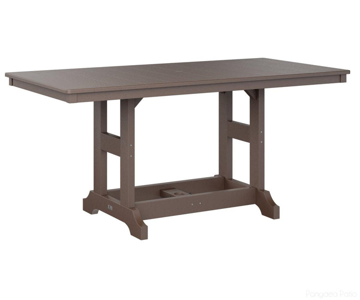 BGGCRT3366CCB-Berlin Gardens-Garden Classic 33" x 66" Rectangular Table - Counter Height-Chocolate Brown BG-Pangaea Patio