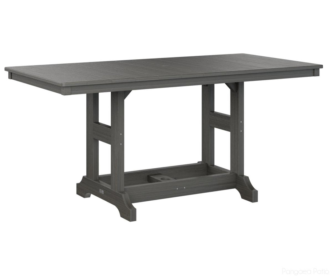 BGGCRT3366CCG-Berlin Gardens-Garden Classic 33" x 66" Rectangular Table - Counter Height-Coastal Gray BG-Pangaea Patio