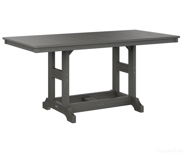 BGGCRT3366CCG-Berlin Gardens-Garden Classic 33" x 66" Rectangular Table - Counter Height-Coastal Gray BG-Pangaea Patio