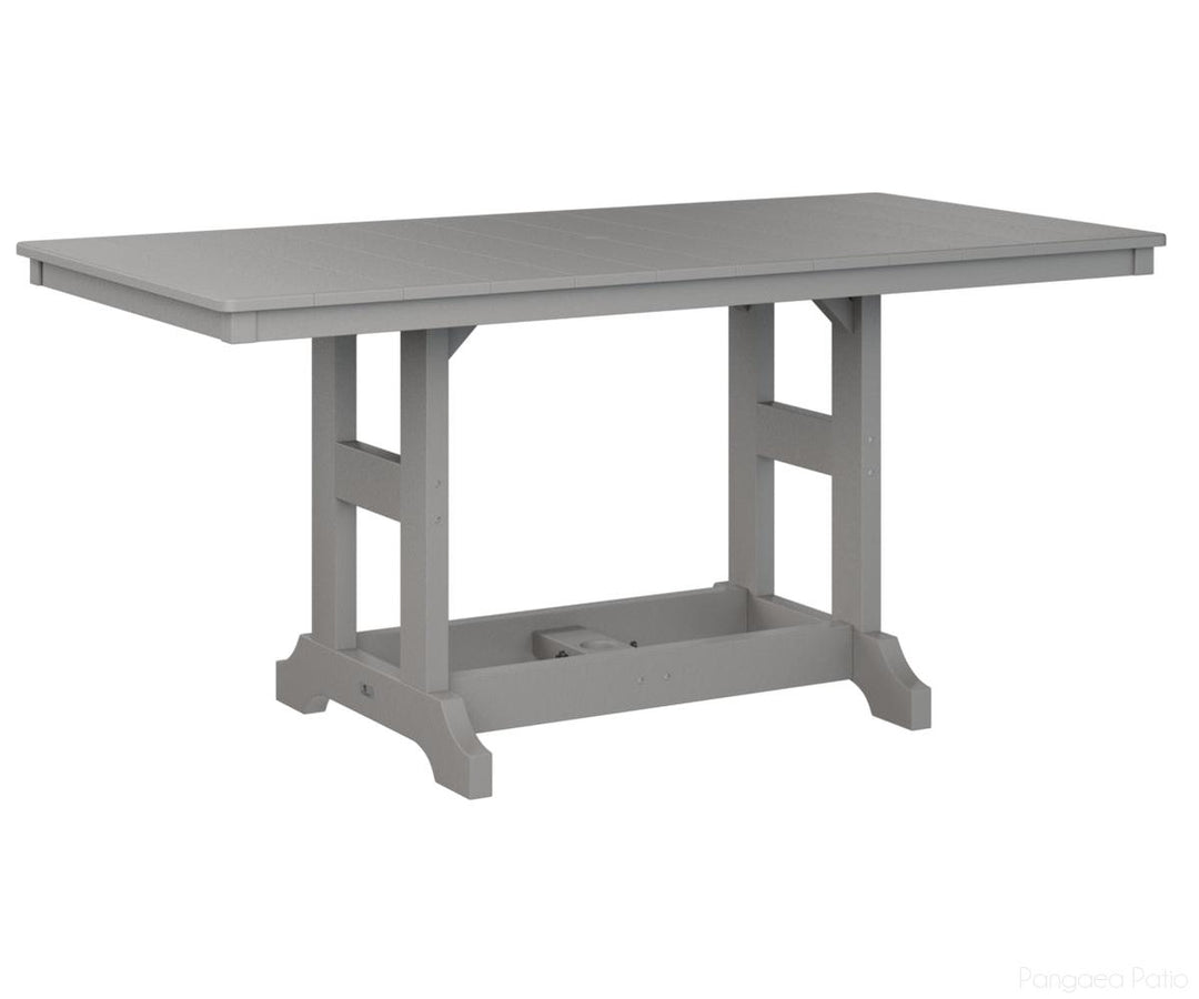 BGGCRT3366CLG-Berlin Gardens-Garden Classic 33" x 66" Rectangular Table - Counter Height-Light Gray BG-Pangaea Patio