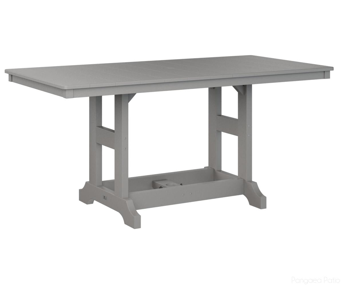 BGGCRT3366CLG-Berlin Gardens-Garden Classic 33" x 66" Rectangular Table - Counter Height-Light Gray BG-Pangaea Patio