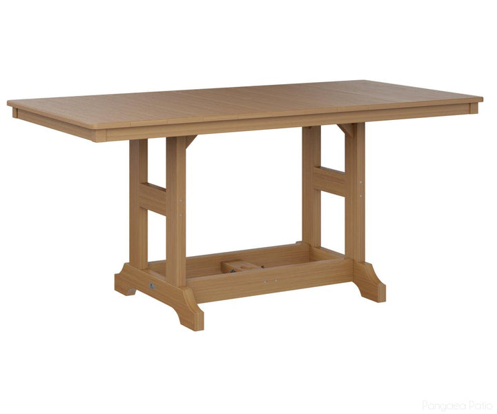 BGGCRT3366CNT-Berlin Gardens-Garden Classic 33" x 66" Rectangular Table - Counter Height-Natural Teak BG-Pangaea Patio
