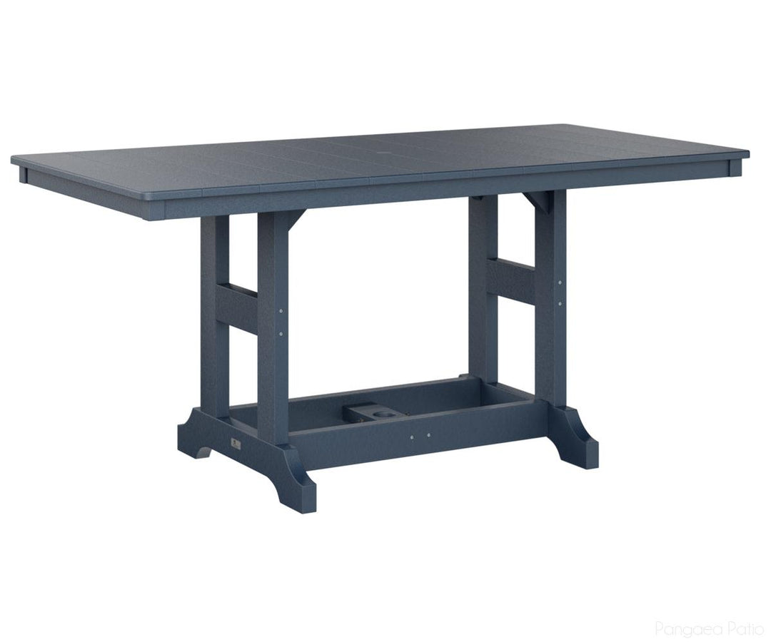 BGGCRT3366CNB-Berlin Gardens-Garden Classic 33" x 66" Rectangular Table - Counter Height-Navy Blue BG-Pangaea Patio