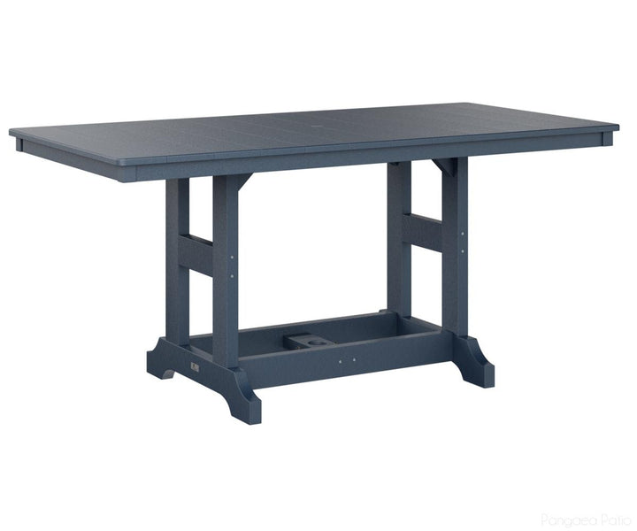 BGGCRT3366CNB-Berlin Gardens-Garden Classic 33" x 66" Rectangular Table - Counter Height-Navy Blue BG-Pangaea Patio