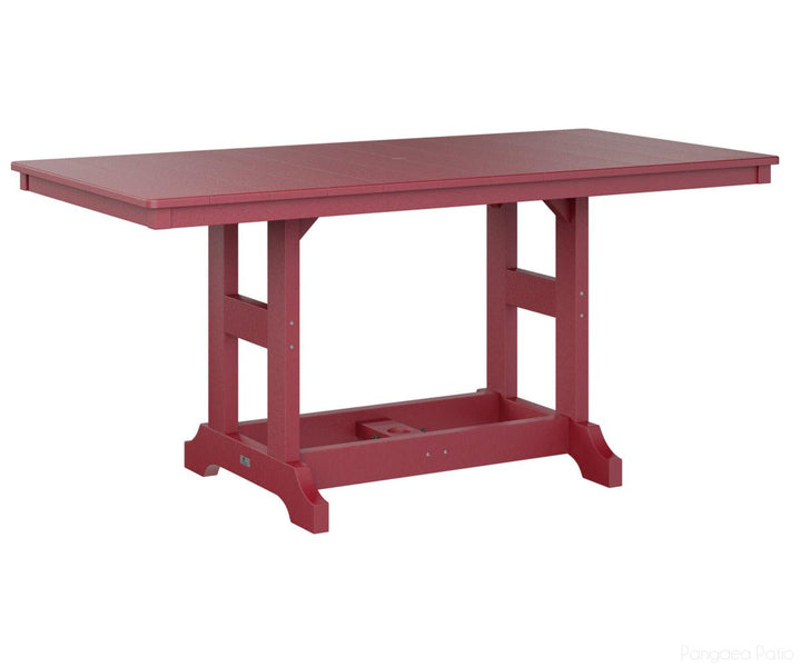 BGGCRT3366CSR-Berlin Gardens-Garden Classic 33" x 66" Rectangular Table - Counter Height-Scarlet Red BG-Pangaea Patio