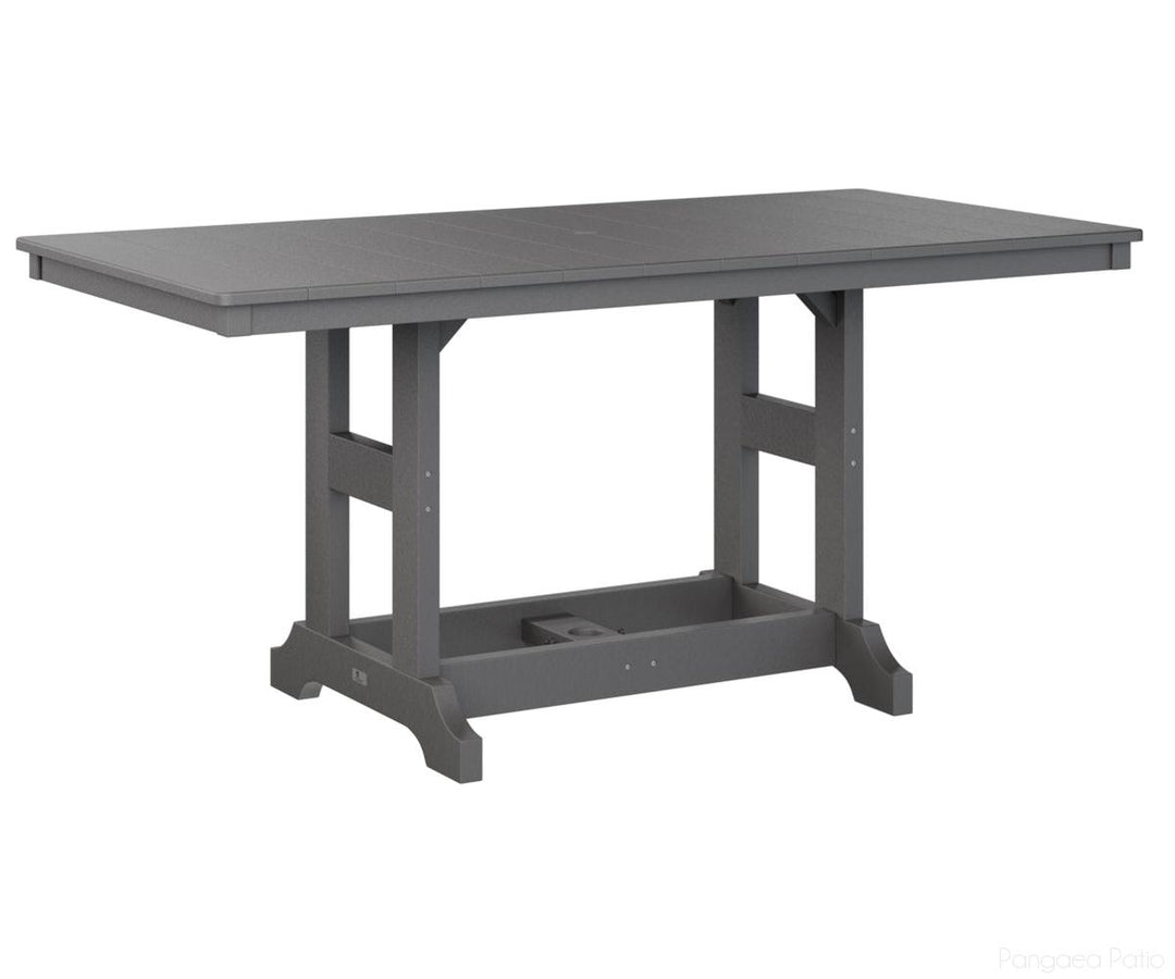 BGGCRT3366CSG-Berlin Gardens-Garden Classic 33" x 66" Rectangular Table - Counter Height-Smoke Gray BG-Pangaea Patio