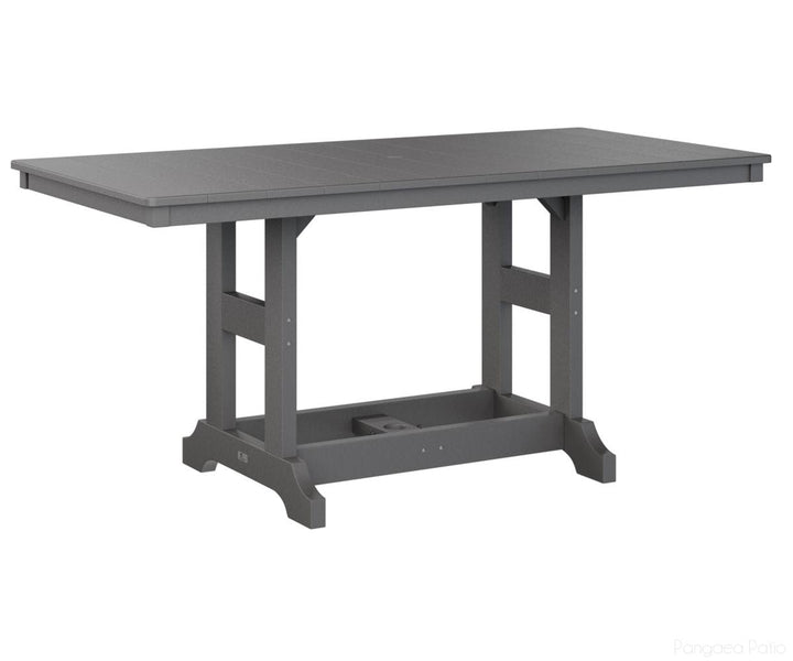 BGGCRT3366CSG-Berlin Gardens-Garden Classic 33" x 66" Rectangular Table - Counter Height-Smoke Gray BG-Pangaea Patio