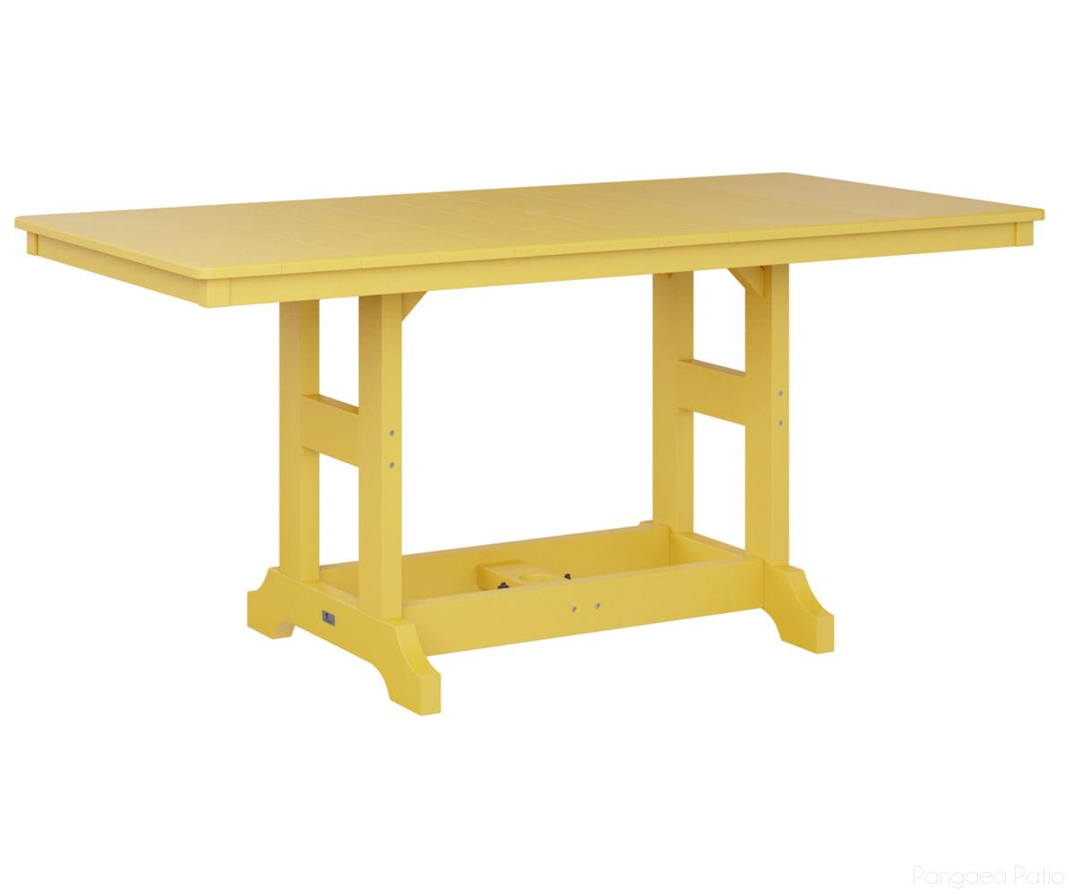 BGGCRT3366CSY-Berlin Gardens-Garden Classic 33" x 66" Rectangular Table - Counter Height-Sunburst Yellow BG-Pangaea Patio