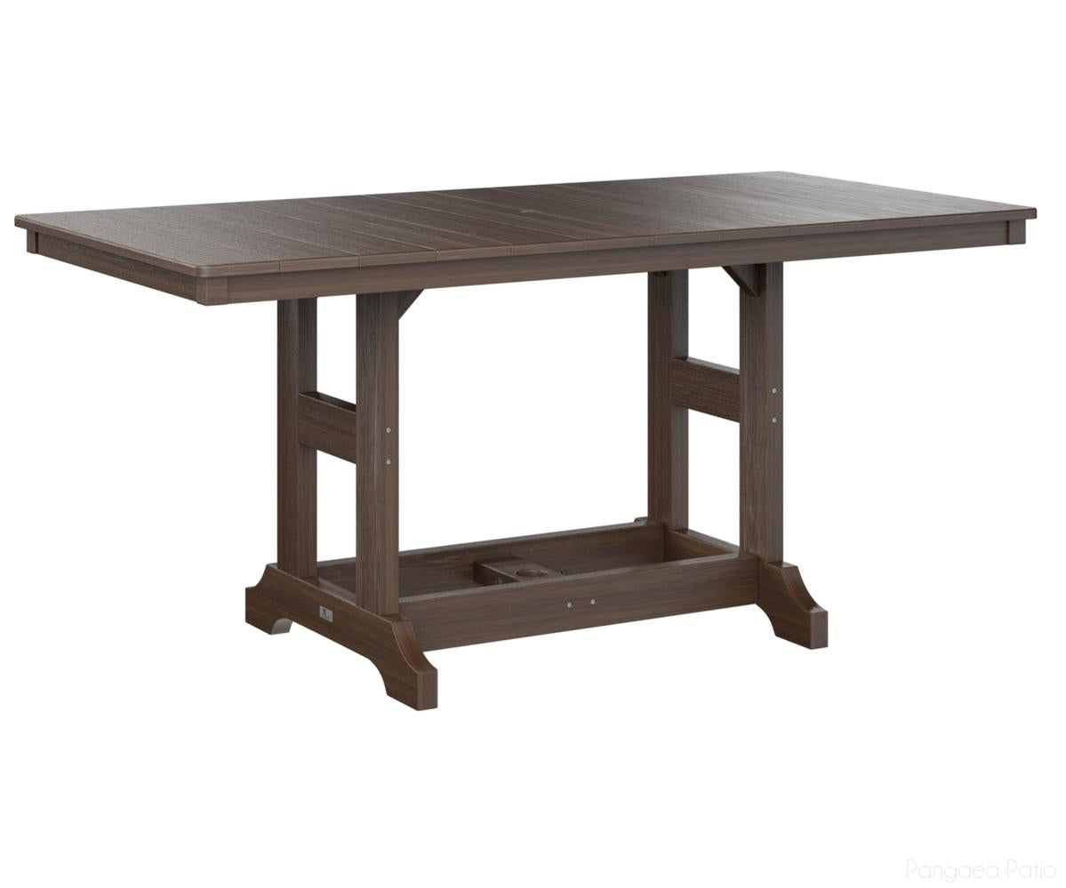 BGGCRT3366DBW-Berlin Gardens-Garden Classic 33" x 66" Rectangular Table - Dining Height-Brazilian Walnut BG-Pangaea Patio