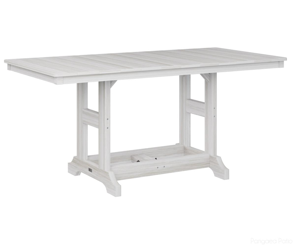 BGGCRT3366DSE-Berlin Gardens-Garden Classic 33" x 66" Rectangular Table - Dining Height-Seashell BG-Pangaea Patio