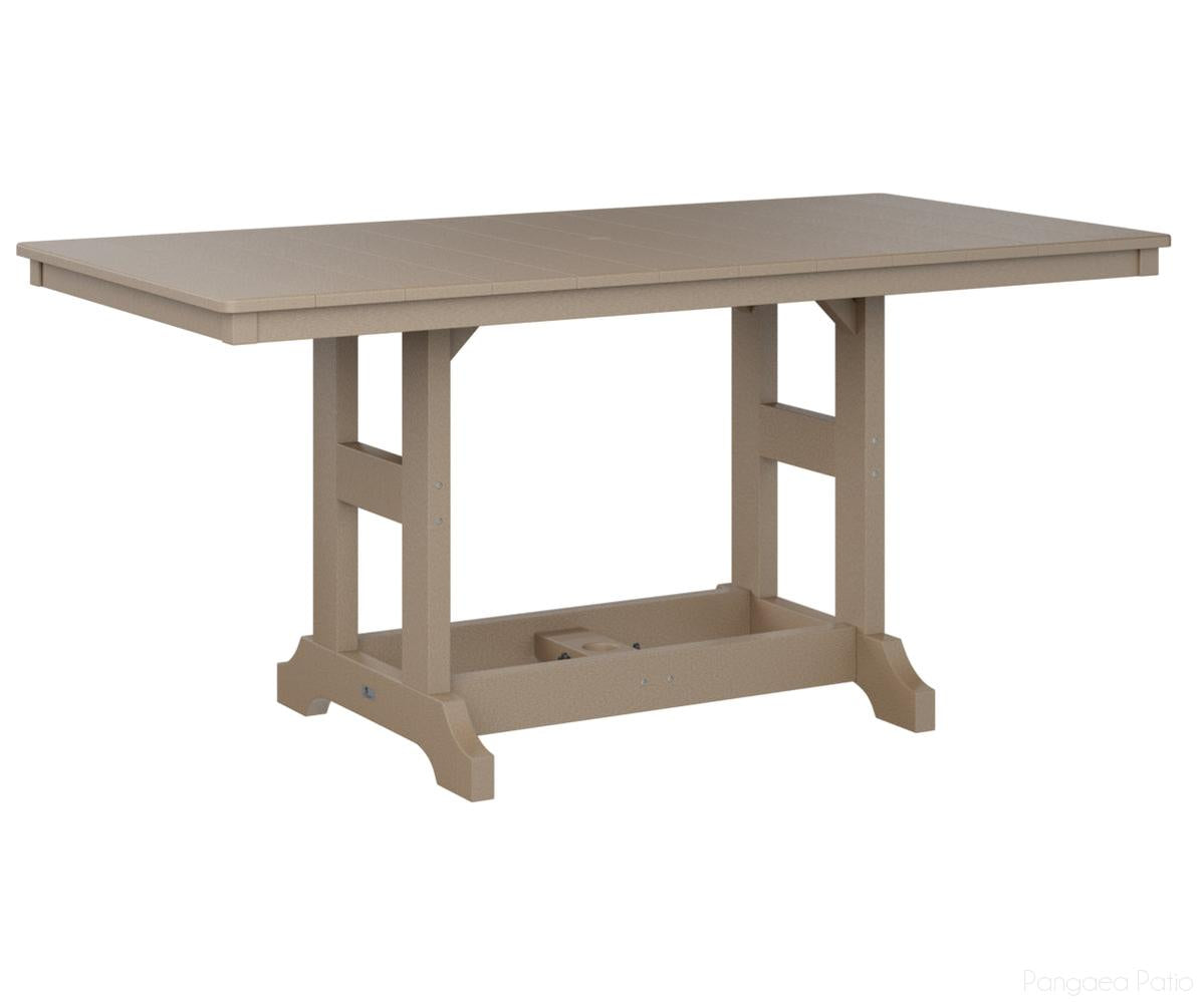 BGGCRT3366DWW-Berlin Gardens-Garden Classic 33" x 66" Rectangular Table - Dining Height-Weatherwood BG-Pangaea Patio
