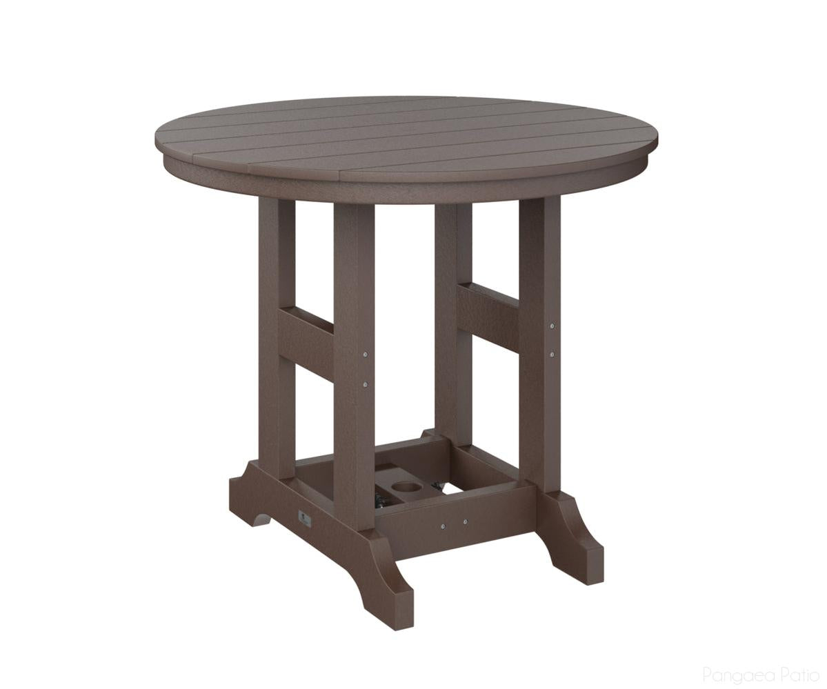 BGGCRT0038BCB-Berlin Gardens-Garden Classic 38" Round Table - Bar Height-Chocolate Brown BG-Pangaea Patio
