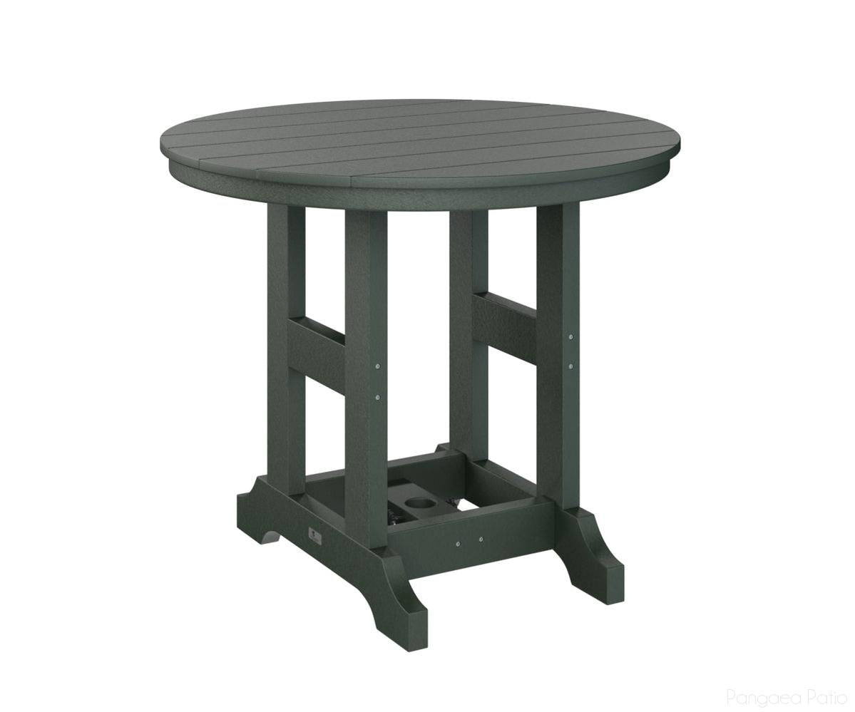 BGGCRT0038BGN-Berlin Gardens-Garden Classic 38" Round Table - Bar Height-Green BG-Pangaea Patio