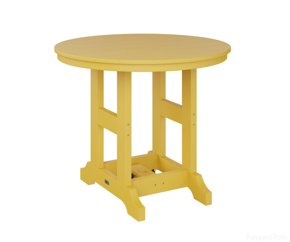 BGGCRT0038BSY-Berlin Gardens-Garden Classic 38" Round Table - Bar Height-Sunburst Yellow BG-Pangaea Patio