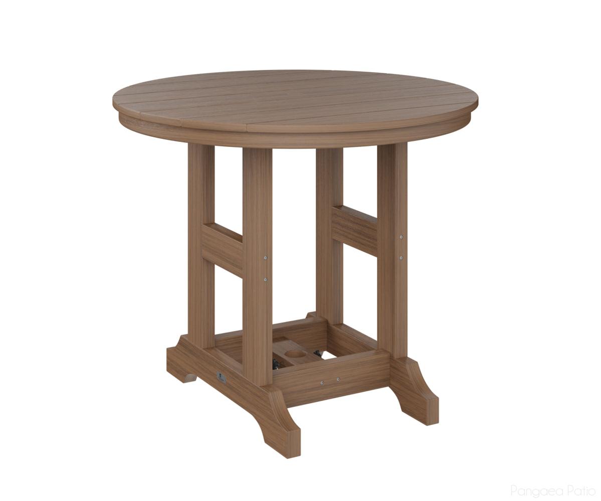 BGGCRT0038CAM-Berlin Gardens-Garden Classic 38" Round Table - Counter Height-Antique Mahogany BG-Pangaea Patio