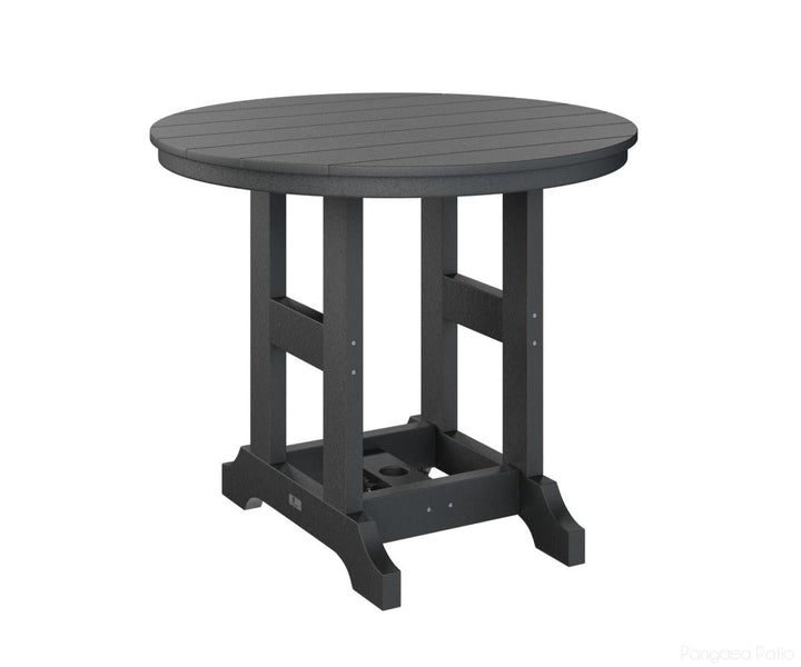 BGGCRT0038CBK-Berlin Gardens-Garden Classic 38" Round Table - Counter Height-Black BG-Pangaea Patio
