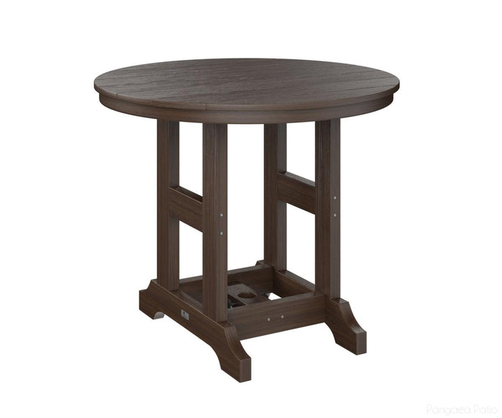 BGGCRT0038CBW-Berlin Gardens-Garden Classic 38" Round Table - Counter Height-Brazilian Walnut BG-Pangaea Patio