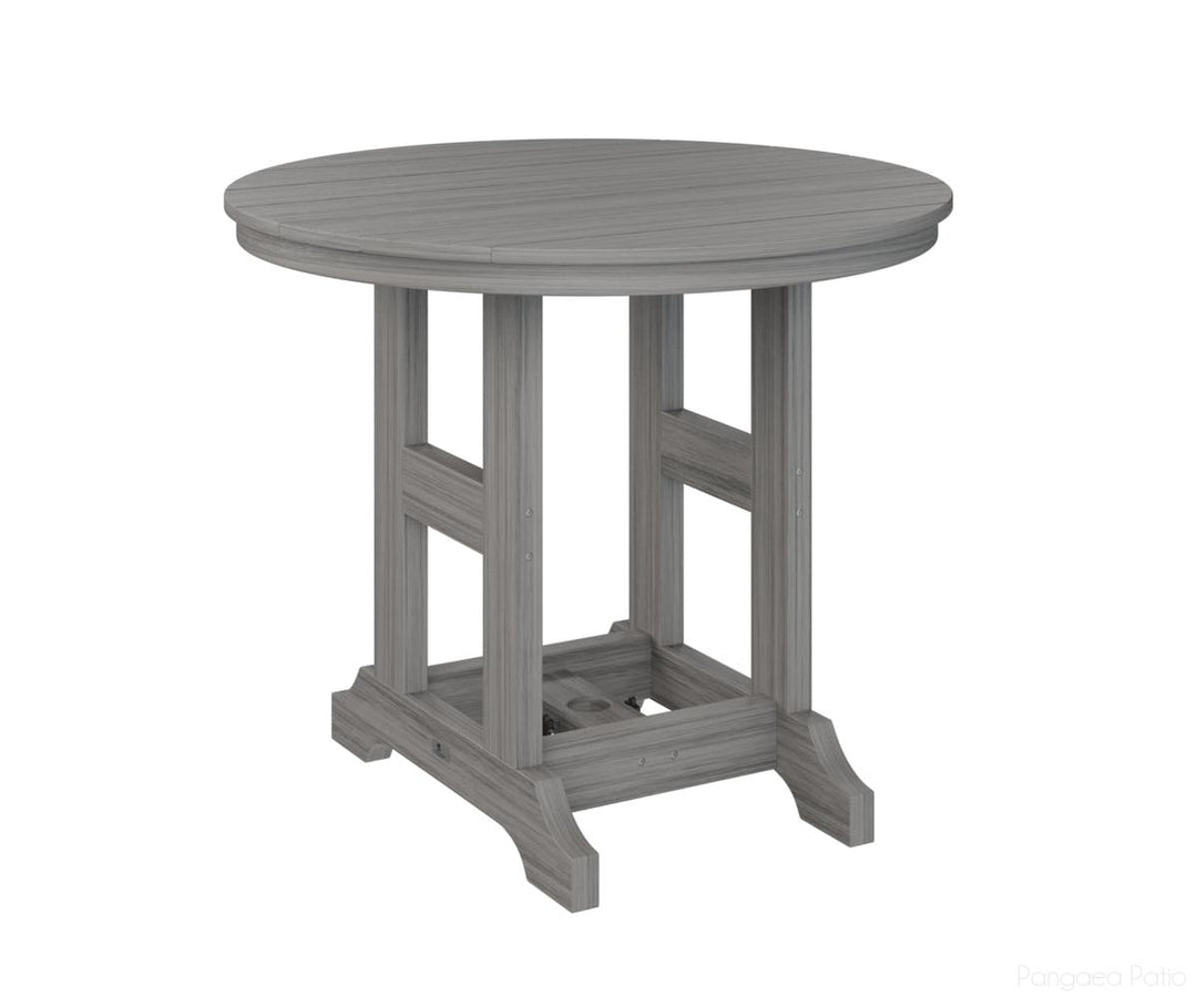 BGGCRT0038CDG-Berlin Gardens-Garden Classic 38" Round Table - Counter Height-Driftwood Gray BG-Pangaea Patio