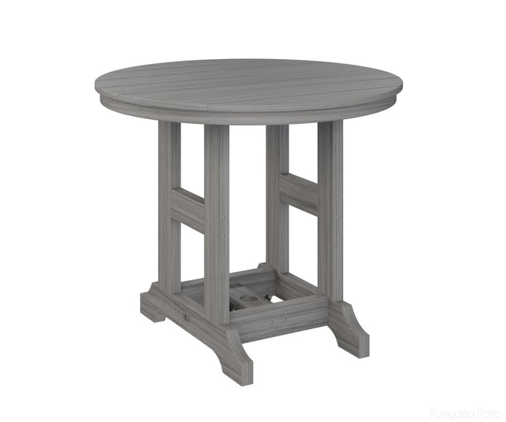 BGGCRT0038CDG-Berlin Gardens-Garden Classic 38" Round Table - Counter Height-Driftwood Gray BG-Pangaea Patio
