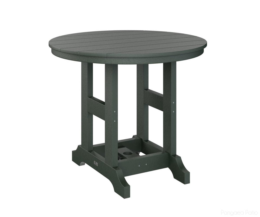 BGGCRT0038CGN-Berlin Gardens-Garden Classic 38" Round Table - Counter Height-Green BG-Pangaea Patio