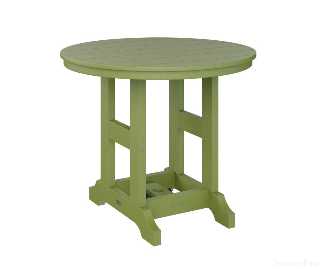 BGGCRT0038CKG-Berlin Gardens-Garden Classic 38" Round Table - Counter Height-Kiwi Green BG-Pangaea Patio