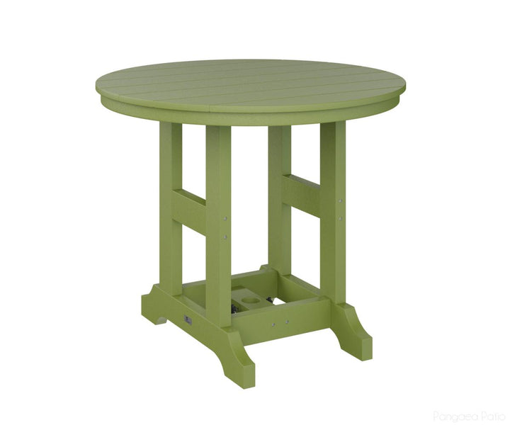 BGGCRT0038CKG-Berlin Gardens-Garden Classic 38" Round Table - Counter Height-Kiwi Green BG-Pangaea Patio