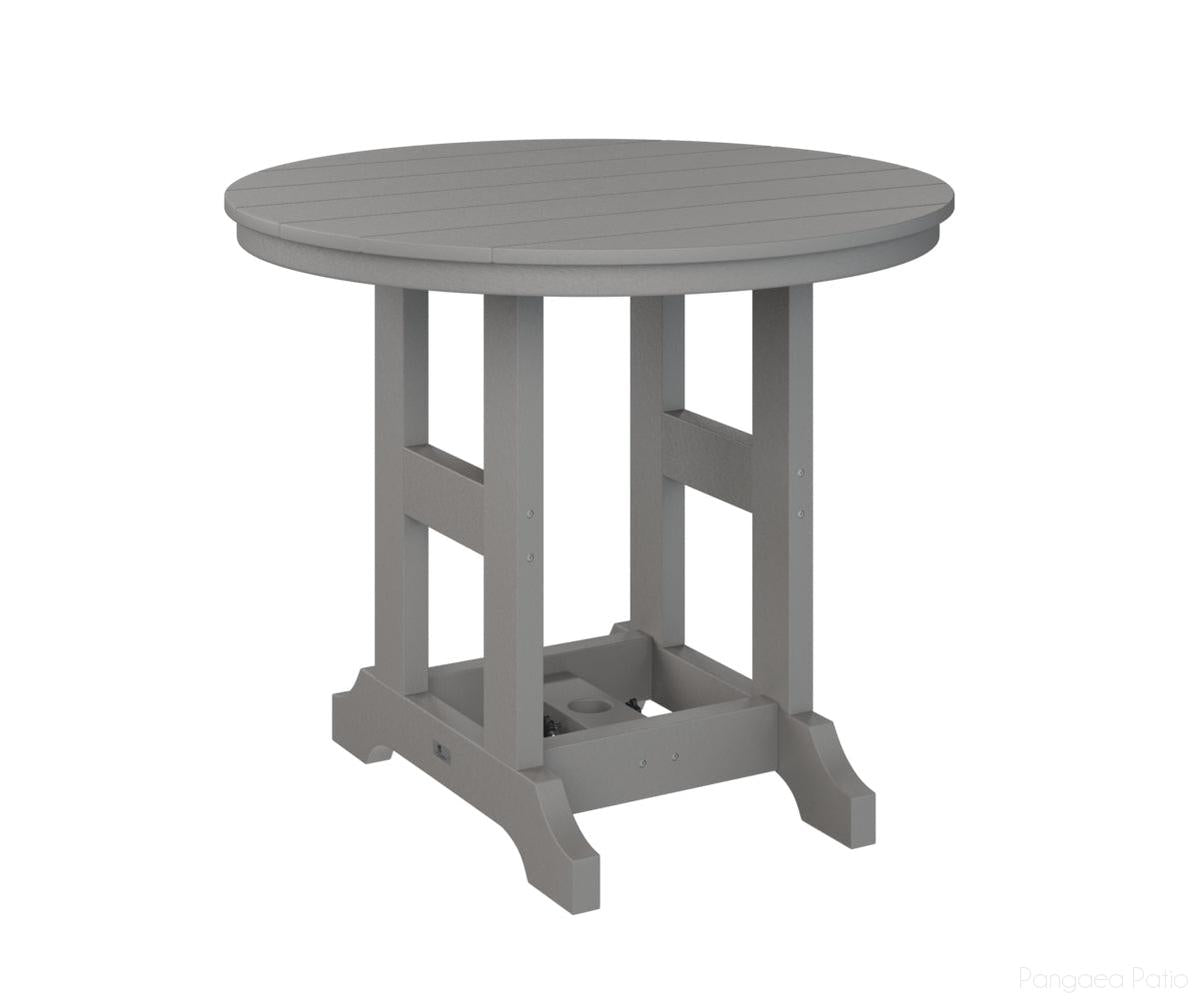 BGGCRT0038CLG-Berlin Gardens-Garden Classic 38" Round Table - Counter Height-Light Gray BG-Pangaea Patio