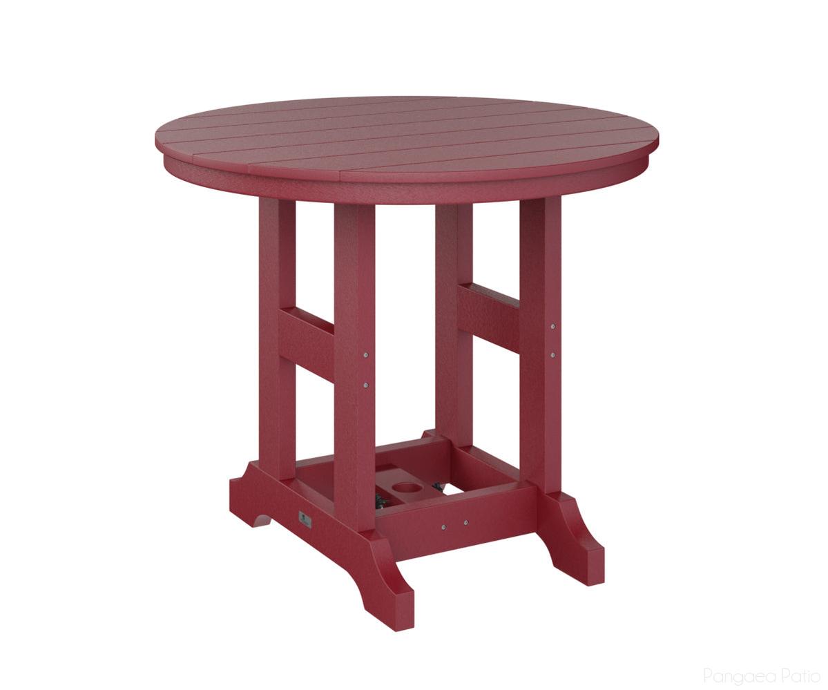 BGGCRT0038CSR-Berlin Gardens-Garden Classic 38" Round Table - Counter Height-Scarlet Red BG-Pangaea Patio