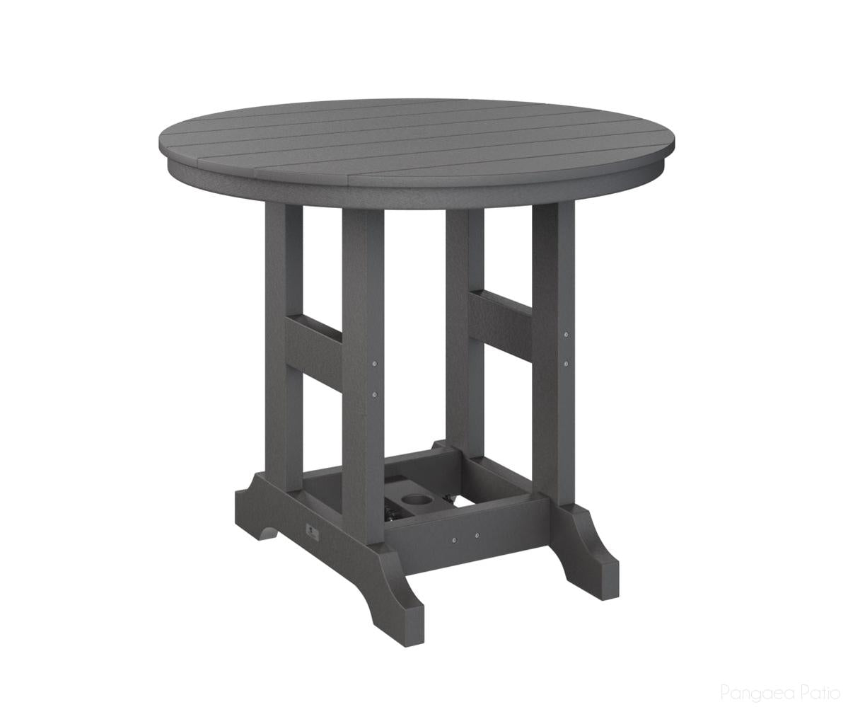 BGGCRT0038CSG-Berlin Gardens-Garden Classic 38" Round Table - Counter Height-Smoke Gray BG-Pangaea Patio