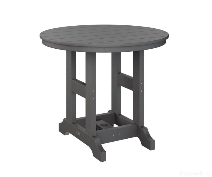BGGCRT0038CSG-Berlin Gardens-Garden Classic 38" Round Table - Counter Height-Smoke Gray BG-Pangaea Patio