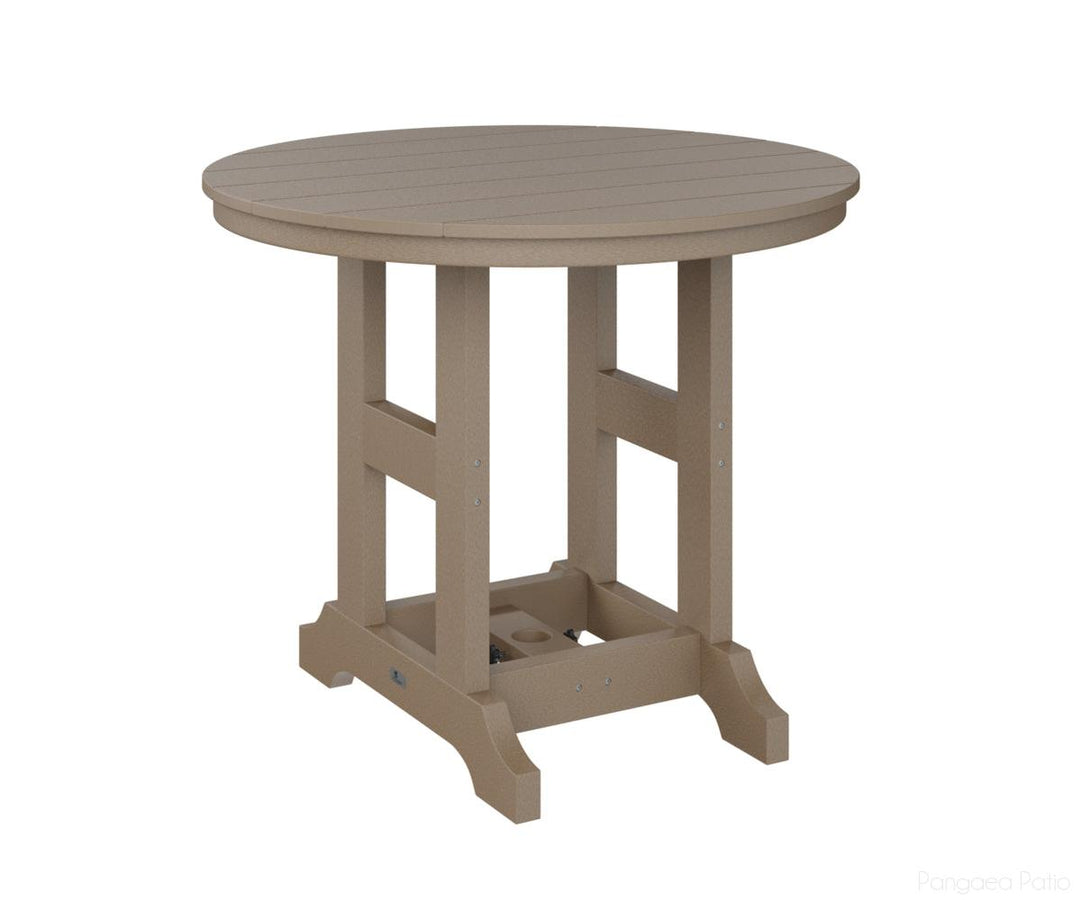 BGGCRT0038CWW-Berlin Gardens-Garden Classic 38" Round Table - Counter Height-Weatherwood BG-Pangaea Patio