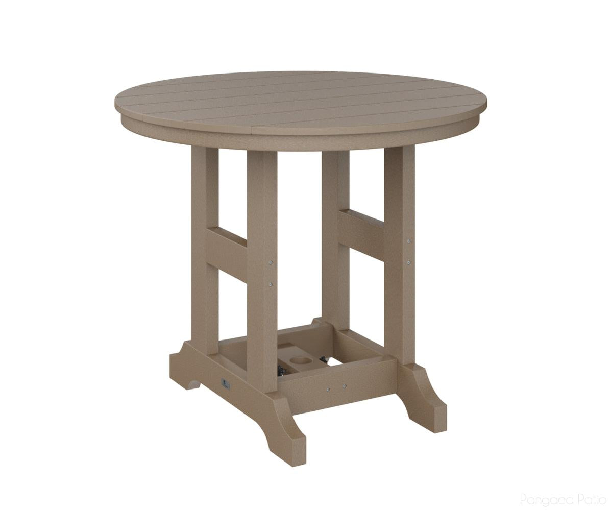 BGGCRT0038CWW-Berlin Gardens-Garden Classic 38" Round Table - Counter Height-Weatherwood BG-Pangaea Patio