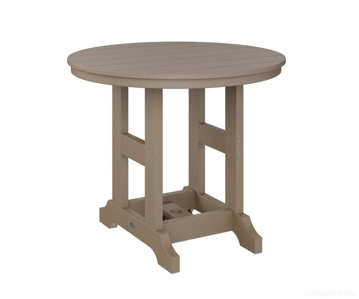 BGGCRT0038CWW-Berlin Gardens-Garden Classic 38" Round Table - Counter Height-Weatherwood BG-Pangaea Patio