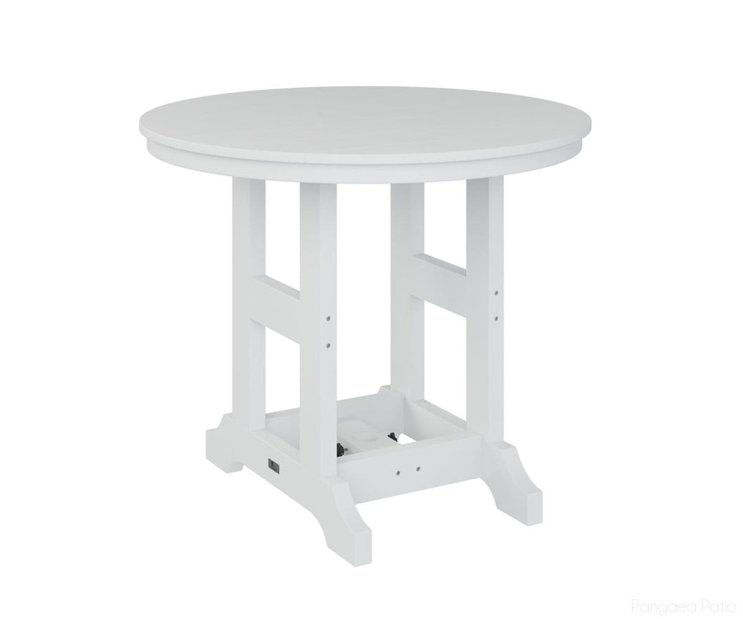 BGGCRT0038CWH-Berlin Gardens-Garden Classic 38" Round Table - Counter Height-White BG-Pangaea Patio
