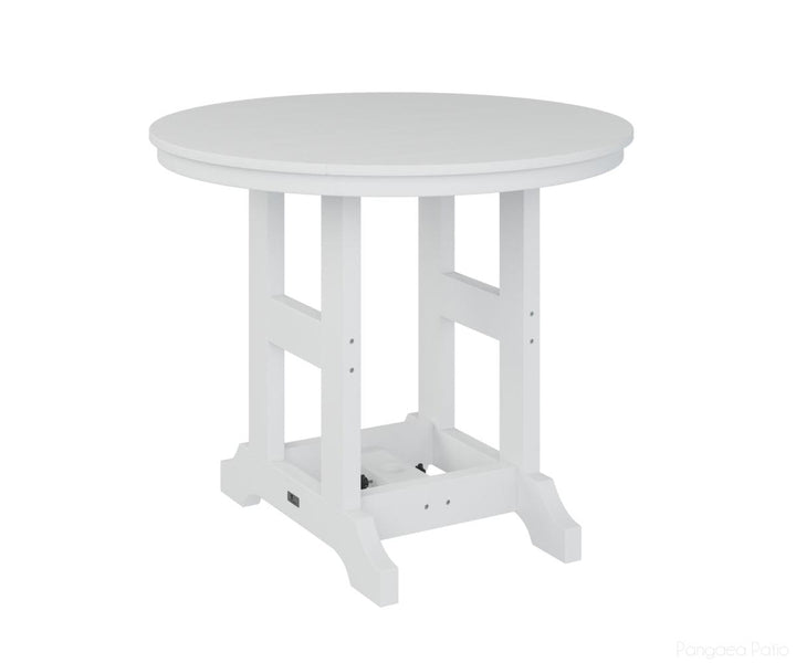 BGGCRT0038CWH-Berlin Gardens-Garden Classic 38" Round Table - Counter Height-White BG-Pangaea Patio