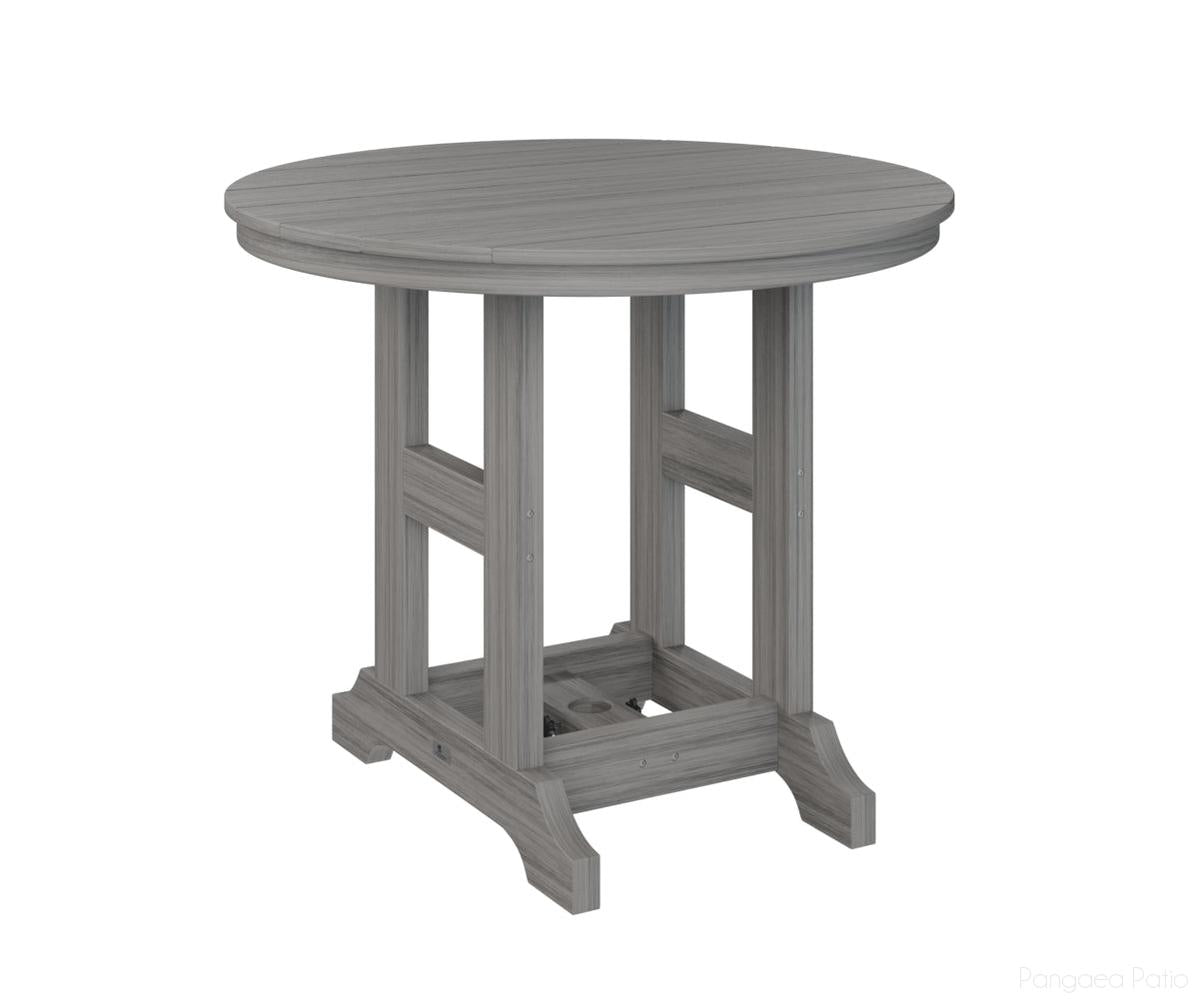 BGGCRT0038DDG-Berlin Gardens-Garden Classic 38" Round Table - Dining Height-Driftwood Gray BG-Pangaea Patio