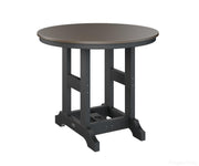 BGGCHF0038DBZBK-Berlin Gardens-Garden Classic 38" Round Table - Hammered Top - Dining Height-Bronze BG-Black BG-Pangaea Patio