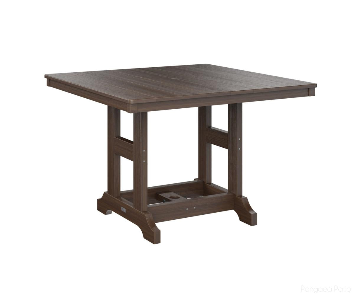 BGGCLT0044BBW-Berlin Gardens-Garden Classic 44" Square Table - Bar Height-Brazilian Walnut BG-Pangaea Patio