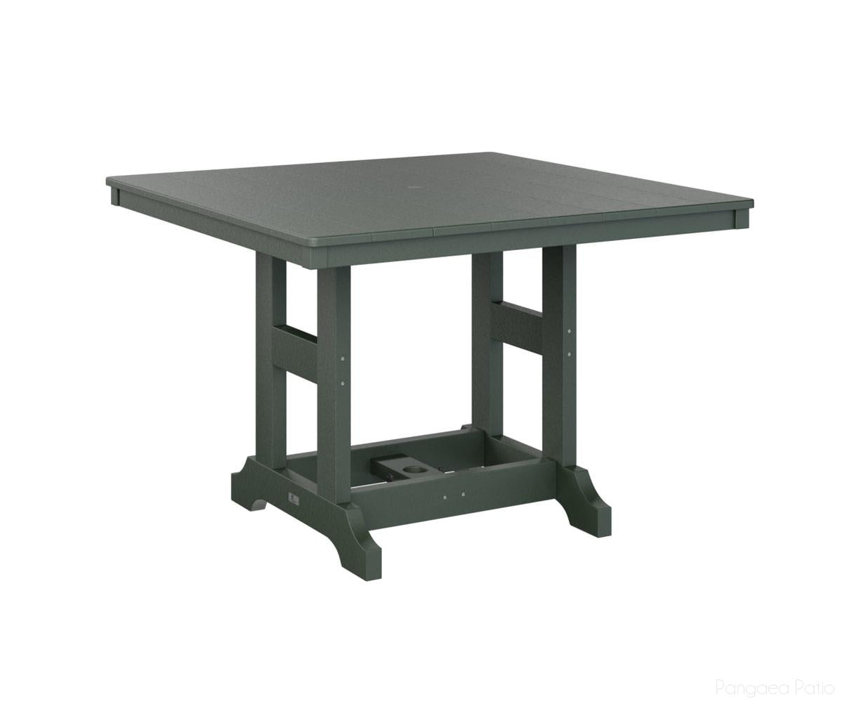BGGCLT0044BGN-Berlin Gardens-Garden Classic 44" Square Table - Bar Height-Green BG-Pangaea Patio
