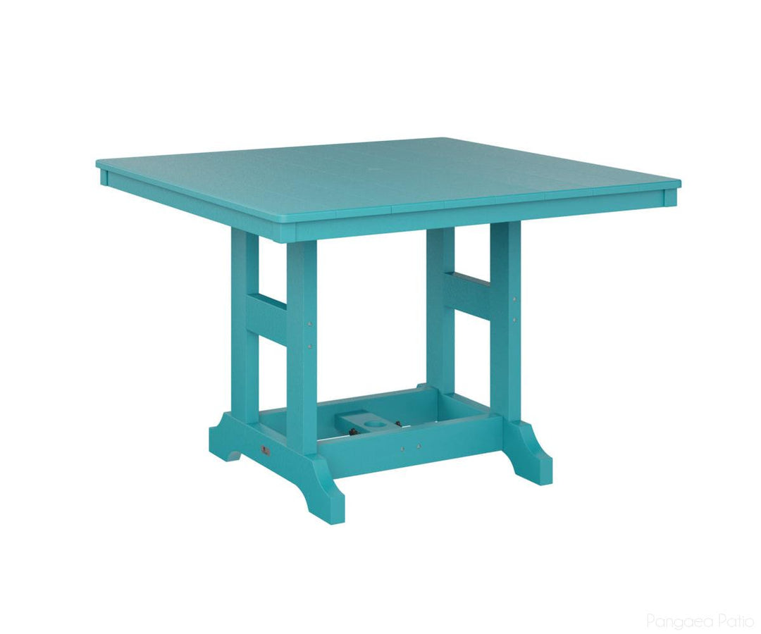 BGGCLT0044CAB-Berlin Gardens-Garden Classic 44" Square Table - Counter Height-Aruba Blue BG-Pangaea Patio