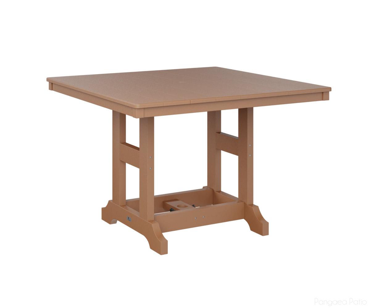 BGGCLT0044CCD-Berlin Gardens-Garden Classic 44" Square Table - Counter Height-Cedar BG-Pangaea Patio