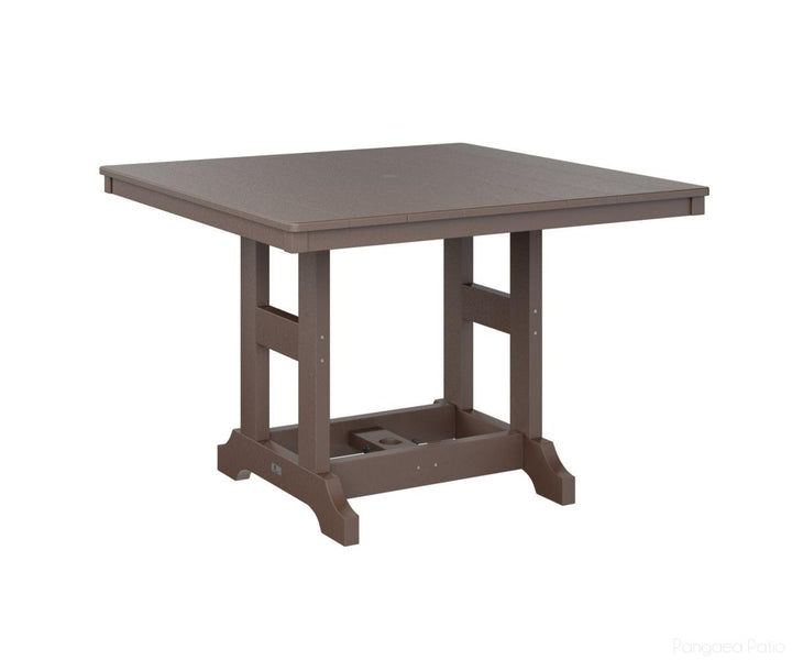 BGGCLT0044CCB-Berlin Gardens-Garden Classic 44" Square Table - Counter Height-Chocolate Brown BG-Pangaea Patio