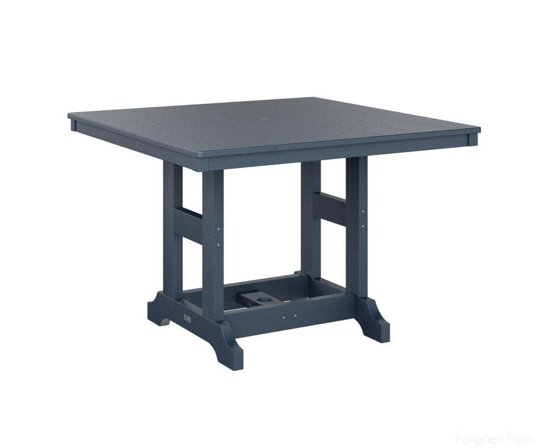 BGGCLT0044CNB-Berlin Gardens-Garden Classic 44" Square Table - Counter Height-Navy Blue BG-Pangaea Patio