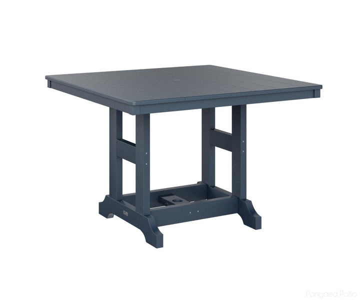 BGGCLT0044CNB-Berlin Gardens-Garden Classic 44" Square Table - Counter Height-Navy Blue BG-Pangaea Patio