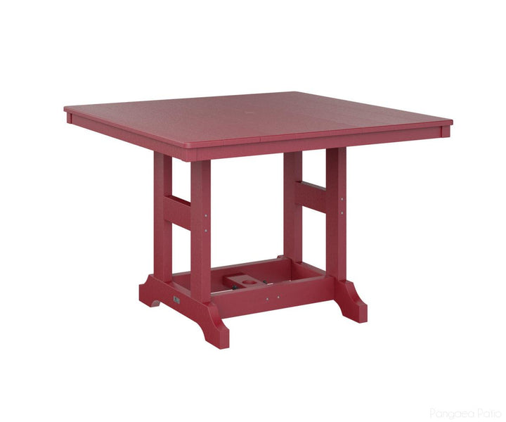 BGGCLT0044CSR-Berlin Gardens-Garden Classic 44" Square Table - Counter Height-Scarlet Red BG-Pangaea Patio