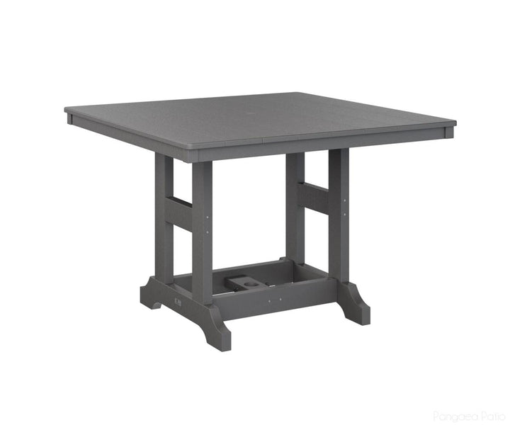 BGGCLT0044CSG-Berlin Gardens-Garden Classic 44" Square Table - Counter Height-Smoke Gray BG-Pangaea Patio