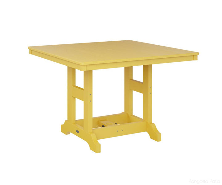 BGGCLT0044CSY-Berlin Gardens-Garden Classic 44" Square Table - Counter Height-Sunburst Yellow BG-Pangaea Patio