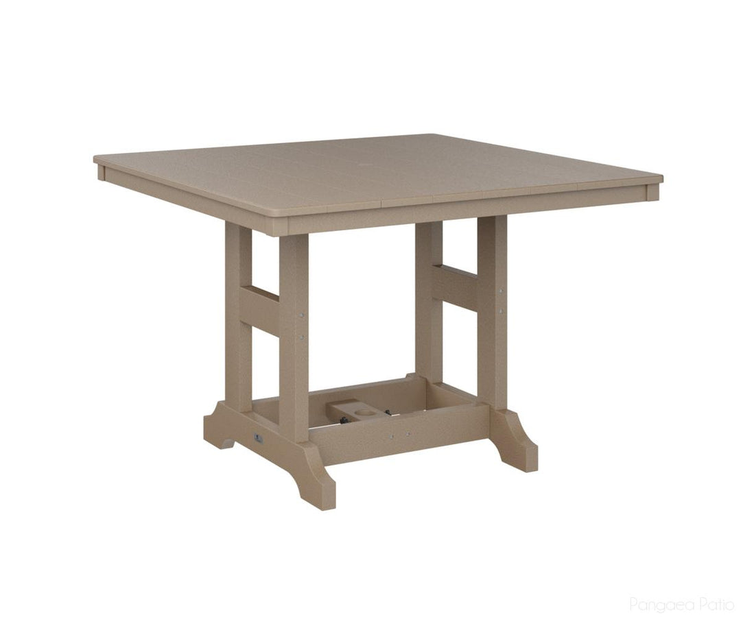 BGGCLT0044CWW-Berlin Gardens-Garden Classic 44" Square Table - Counter Height-Weatherwood BG-Pangaea Patio