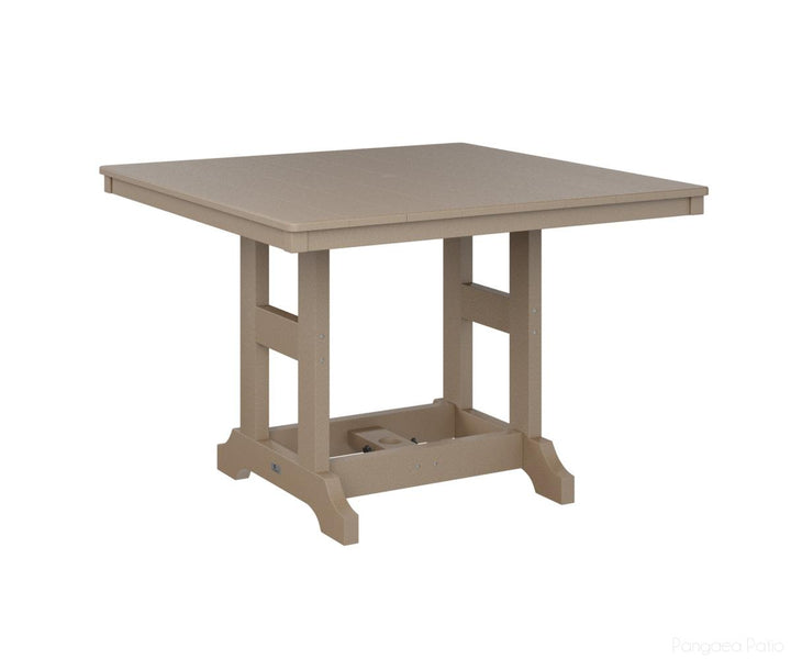 BGGCLT0044CWW-Berlin Gardens-Garden Classic 44" Square Table - Counter Height-Weatherwood BG-Pangaea Patio